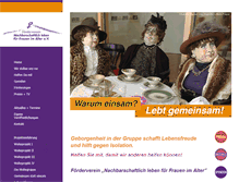 Tablet Screenshot of frauenwohnen-im-alter.de